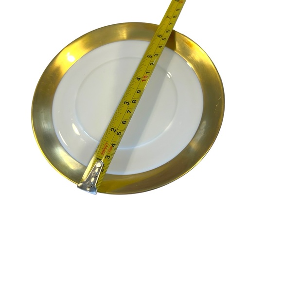 1-Rosenthal Kurfurstendamm Soup Bowl, White Porcelain with Gold Thick Trim, - Picture 5 of 7